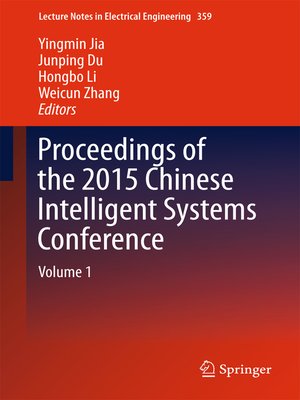 cover image of Proceedings of the 2015 Chinese Intelligent Systems Conference